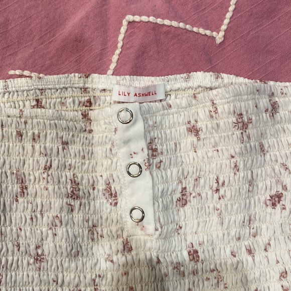 Lily asheell.top  elastic floral white - Picture 3 of 6